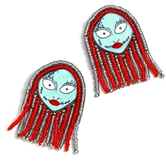 NEW BaubleBar Disney The Nightmare Before Christmas Sally Stud Earrings - Picture 1 of 2